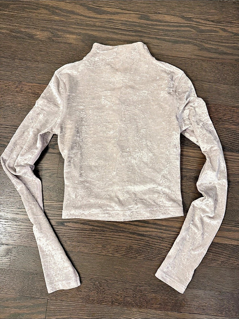 lululemon All Aligned Mock Neck Long Sleeve *Crushed Velvet, Size 2